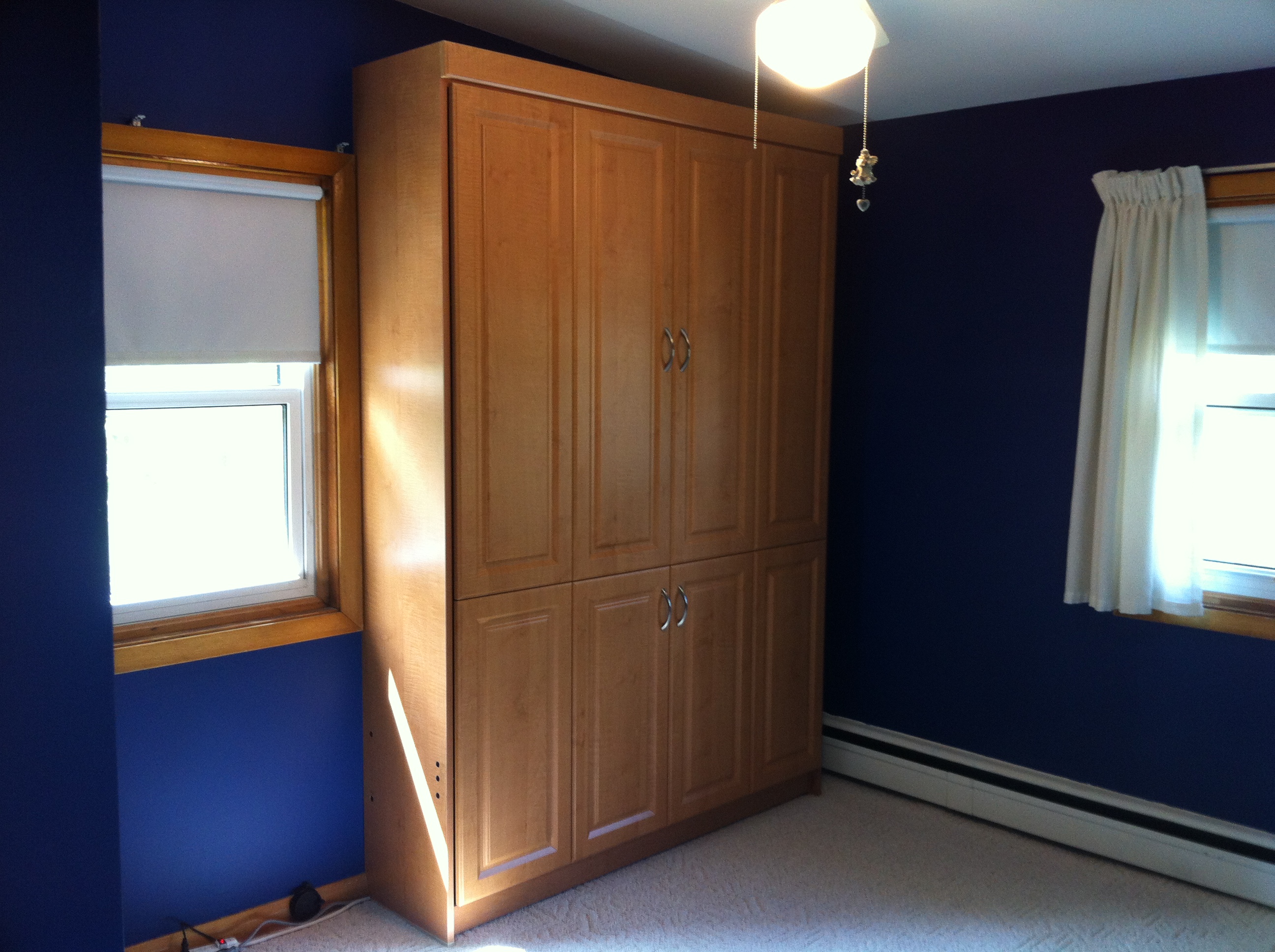 Raised 8 Panel Wall Bed by Sarnia Murphy Beds (Click for larger image)