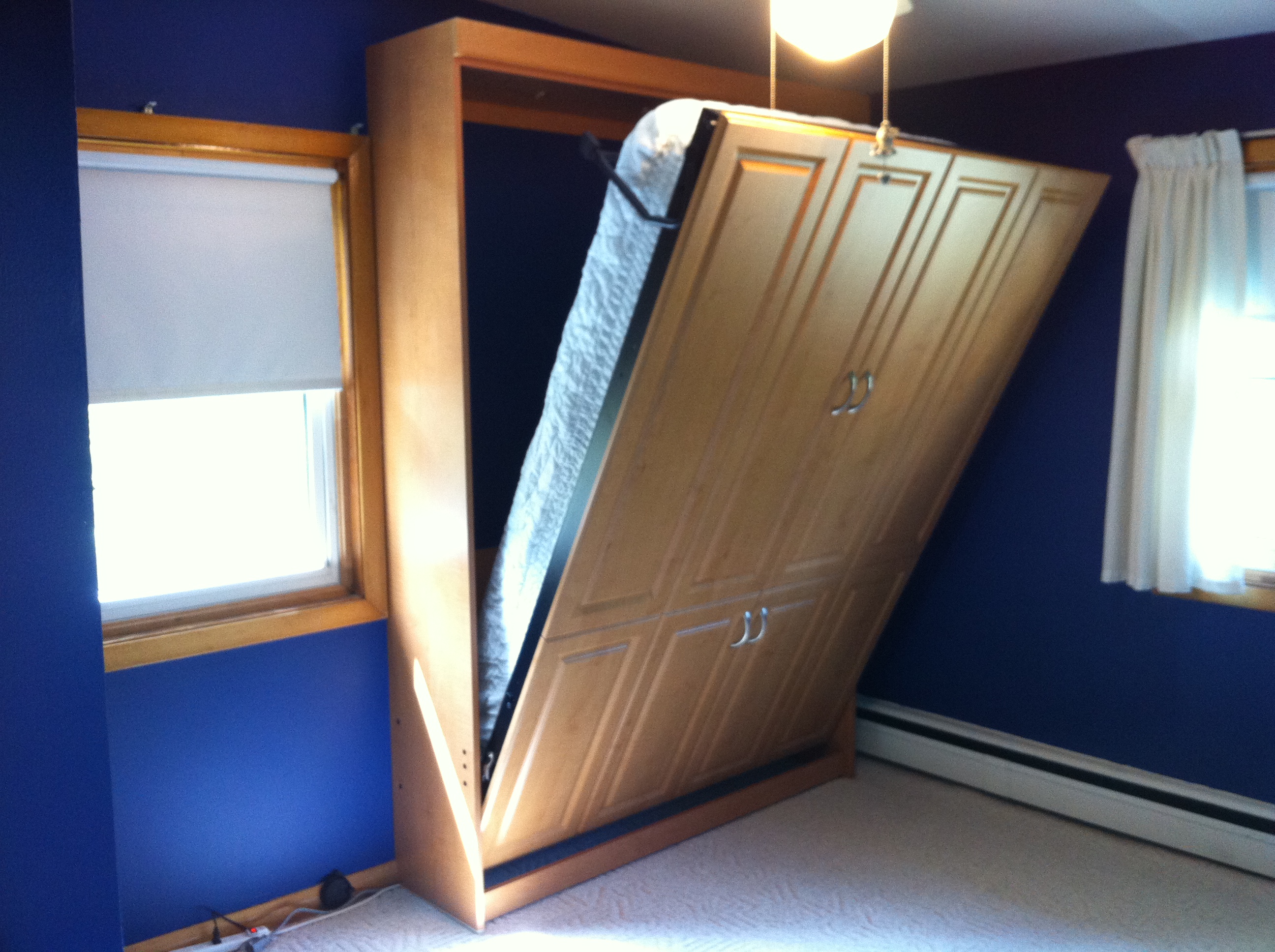 Raised 8 Panel Wall Bed by Sarnia Murphy Beds (Click for larger image)